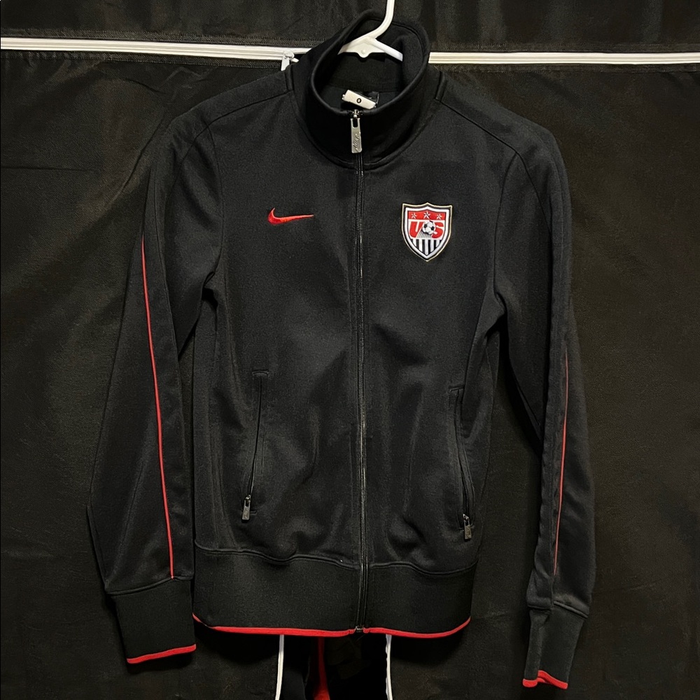 Nike Black Jacket with Red Details